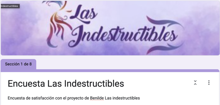 Formulario de encuesta https://forms.gle/EbA3TDFMKQbfkzpz9